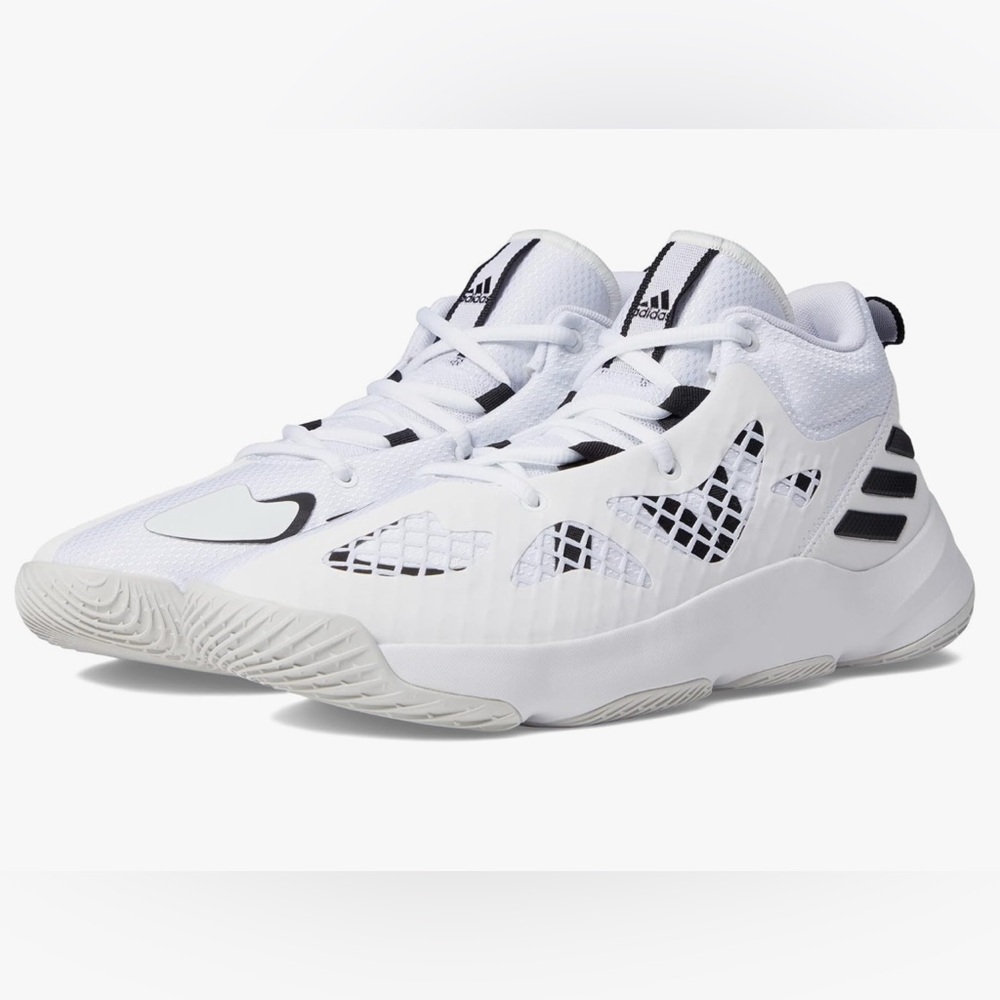 adidas Unisex Pro N3XT 2021 White Basketball Shoe, White, Men 7.5 US